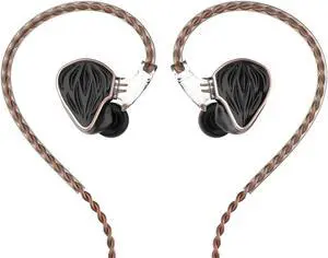 Hidizs MS3 in-Ear Monitors, Hybrid IEM Wired Earbud, 2BA+1DD 3 Drivers, Detachable 0.78mm 2 Pin Cable Replaceable Pneumatic Sound Tuning Filters for Audiophile Singer Musician 3.5 mm