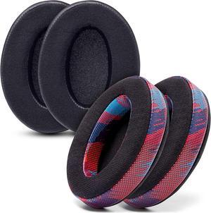 Velour Style Pack | WC Wicked Cushions Replacement Earpads for ATH M50X - Fits Audio Technica M40X / M50XBT / HyperX Cloud & Cloud 2 / SteelSeries Arctis 3/5 / 7 / 9X & Pro Wireless/Stealth 600