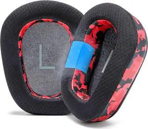 WC Freeze G935 / G933 - Cooling Gel Earpads Compatible with Logitech G935 / G933 / G533 / G430 / G432 / G433 & More Models by Wicked Cushions | Upgraded Earpads for Epic Gaming | Red Camo