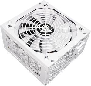 Apevia ATX-PR1000W-WH PCIE 5.0 & ATX 3.0 Prestige 1000W 80+ Gold Rated, PCIE 5.0 / Gen 5 12VHPWR Connector, Active PFC ATX Gaming Power Supply White