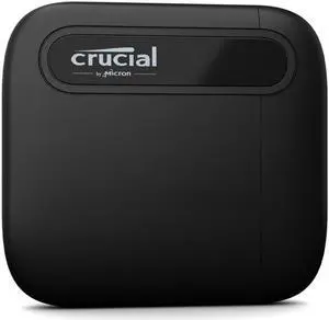 Crucial X6 2TB Portable SSD - Up to 800MB/s - PC and Mac - USB 3.2 USB-C External Solid State Drive - CT2000X6SSD9, Black