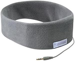SleepPhones AcousticSheep Classic | Corded Headphones for Sleep, Travel, and More | The Original and Most Comfortable Headphones for Sleeping | Soft Gray - Fleece Fabric (Size M)