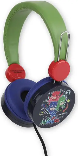 PJ Masks Over The Ear Headphones HP1-01057 | Soft and Cushioned Ear Pieces to Fit Any Size, Adjustable Headband Headphones, Great Sound, Volume Limiting Technology