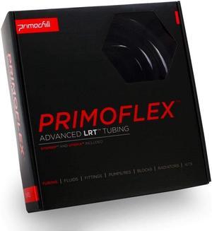 PrimoChill PrimoFlex LRT Custom Watercooling Flexible Tubing -3/8in.ID x 1/2in.OD, 10 feet Bundled with System Prep and Coolant, Made with Premium Materials, Proudly Made in the USA - Onyx Black