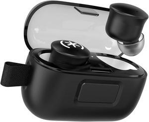 Speck Gemtones Wireless Earbuds for iPhone and Android, Bluetooth 5.3 Headphones with 28 Hour Battery Life, USB-C Charging, Two-Year Warranty and Integrated App with EQ Settings, Back in Black