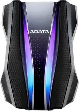 ADATA HD770G 2TB RGB USB 3.2 IP68 Waterproof Dropproof Dustproof External HDD Black (AHD770G-2TU32G1-CBK)