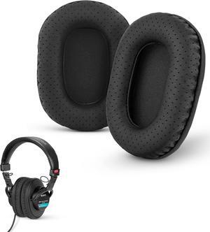 BRAINWAVZ Perforated Replacement Earpads for Sony MDR 7506, V6 & CD900ST with Memory Foam Ear Pad & Suitable for Other On Ear Headphones (Black)
