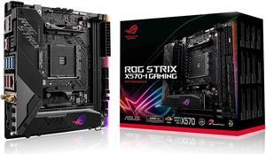 ASUS ROG Strix X570-I Gaming, X570 Mini-ITX Gaming Motherboard, AMD Ryzen 3000 with PCIe 4.0, WiFi 6 (802.11ax), Intel Gigabit Ethernet, SATA 6Gb/s