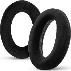 Replacement Earpads for Sennheiser HD600, HD650, HD660S, HD525, HD535, HD545, & Massdrop HD58X, HD6XX Headphones - Soft Velour Cushions for Extra Comfort, by Brainwavz (Black)