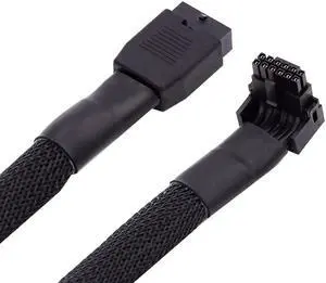 xiwai Male to Female Up Angled 90 Degree Extension 12VHPWR ATX3.0 PCI-E 5.0 Power Modular Cable for 3080 3090TI PSU 16Pin 12+4P Graphics Card