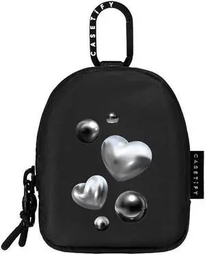 CASETiFY Earbuds Pouch - Chrome Hearts - Black