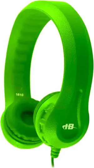 Hamilton Buhl Kid's Durable Foam Headphones, Children's Headphones for Classroom, Lime Green (Kids-GRN)