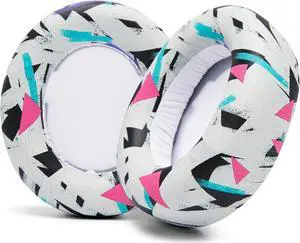 WC Upgraded Replacement Earpads for Steelseries Arctis Nova Pro Wireless Made by Wicked Cushions | Improved Durability, Thickness, Softer Leather, and Sound Isolation | 90's White