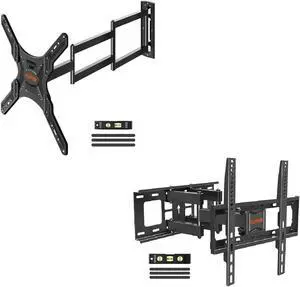YD3018 Long Arm TV Mount for Most 26-65 Inch TVs, Corner TV Mount with 37.4 inch Extension Arm, YD3007 TV Wall Mount for Most 26-65 Inch TVs, TV Mount with Swivel and Tilt