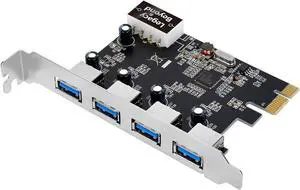 SIIG Legacy and Beyond USB 3.0 4-Port External PCIe Host Card