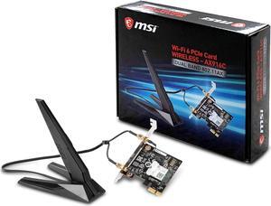MSI Dual Band AX 200 WiFi 6 Bluetooth 5.0 Long Range Wireless MU-MIMO PCIe Network Adapter Card (AX916C)