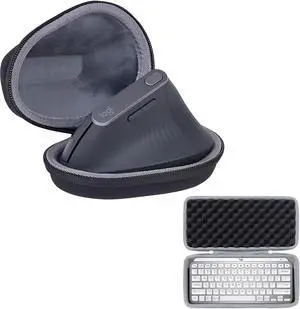 Hard Case for Logitech Vertical Ergo Mouse + MX Keys Keyboard