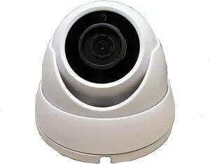 101AV 5 Megapixel 4in1 TVI/AHD/CVI/CVBS 3.6mm Fixed Lens Surveillance Dome Camera DWDR OSD menu IR Cut in/Outdoor for CCTV DVR Home Office Security (White) (1 Pack)