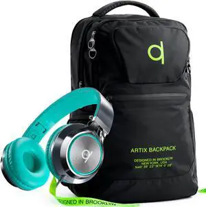 ARTIX CL750 Foldable Noise Isolating On Ear Headphones Comfortable Laptop Travel Backpack