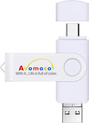 Avomoco 128GB 3 in 1 Photo Backup Stick for Cell Phones with TypeC/USB C&Micro Port,Tablets.Compliant with iPhone15,15pro,promax&Samsung, LG,Google,Hua Wei,Moto, one Plus.etc.