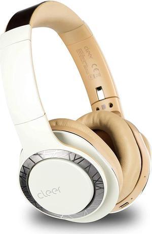 Cleer Audio Enduro 100 Bluetooth Wireless Over The Ear Headphone - Up to 100 Hours Battery Life, Built-in Mic, Hi-Res Sound, Comfortable Fit and Fordable Design, for iPhone & Android (Sand)