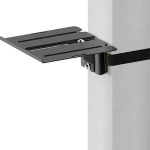 ZeboZap ZZSLSB1001 DIY Detachable Gazebo Floating Shelf for Soundbar, Consoles | No Drilling Required | Metal Gazebo & Wooden Gazebo | WeatherProof | 7 lbs Capacity | Fits 3-in to 16-in Pole