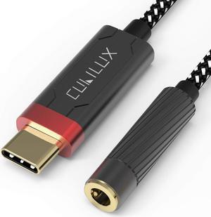 Cubilux HiFi USB C Headphone Amplifier with ESS9118EC DAC, USB C to 3.5mm Audio Adapter for iPhone 15+/15, iPhone 15 Pro Max, iPad 10 iPad Pro, Samsung S24/S23/S22 Tab S9/S8/S7, Pixel 8/7/6 Pro More