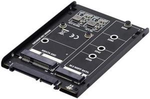 chenyang MSATA & M.2 NGFF SATA SSD to 2.5" SATA 2 in 1 Combo JBOD HDD Disk Drive Enclosure Adapter