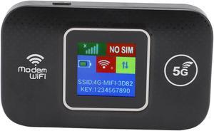 Generic 4G LTE Mobile WiFi Hotspot for Asian, Portable Color Screen Internet Router with SIM Card Slot, Up to 150Mbps 10 Devices, USB Powered WiFi Dongle for Outdoor Travel, Genericgtg2zpeq6k