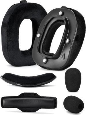A40 TR Mod Kit - defean Replacement Earpads and Headband Compatible with Astro Gaming A40 TR Headset,Ear Cushions, Upgrade High-Density Noise Cancelling Foam, Added Thickness (Black Velour)