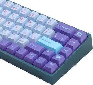 JOMKIZ PBT Keycaps 144 Keys 65 Percent Keycaps Set,Custom Dye Sublimation Cherry Profile Keycaps for Cherry Mx Gateron Switches Mechanical Keyboards