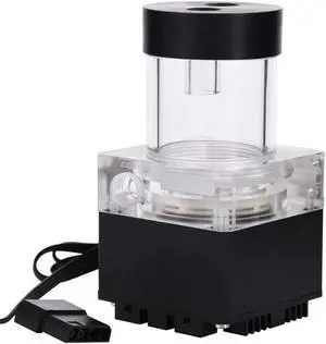 8W 7V CPU Water Cooling Pumpe Reservoir DIY Set, 800L/H 4m , G 1/4" Thread Port, PC Cpu Water Cooling System Heat Exchanger Tool, Easy Install, Delivered with Install Tools