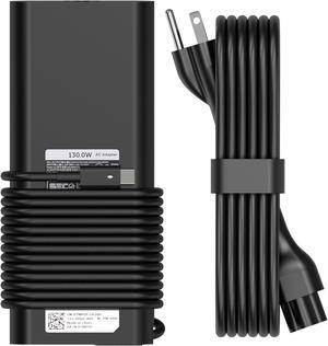 130W USB C Type C Adapter Laptop Charger Replacement for Dell XPS 15 (9575) 2-in-1 XPS 17 XPS 15 Precision 5530 2-in-1 5470 5480 Latitude 5520 5521 5531 5401 5411 5421 5431 Power Supply Cord
