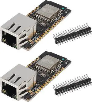 DWEII 2pack ETH01-EVO ESP32-C3 Development Board Module WiFi Bluetooth Compatible Ethernet Three-in-One
