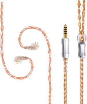 FEDAI Earphone Cable, 8 Core 6N Single Crystal Copper Sound Quality Improvement Balanced Replacement Earphone Cable (CPIN 4.4MM,) ...