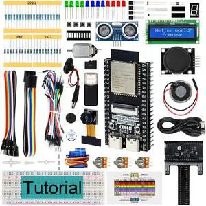 FREENOVE Super Starter Kit for ESP32-S3 ESP32 S3 CAM (Included), Dual-core 32-bit 240 MHz Microcontroller, Onboard Camera Wireless, Python C Code, 539-Page Detailed Tutorial, 176 Items, 76 Projects