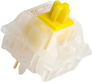 Gateron Milky Yellow Pro V2 Pre-lubed 5-Pin 50gf Linear Switches for All MX Mechanical Keyboard Game Keyboard(Milky Yellow Pro V2,90PCS)
