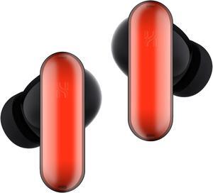 HHOGene Gpods RGB Wireless Earbuds with Led Light Control, Noise Cancelling Bluetooth Earphones in Ear with Fast Charging Case, IPX4 Sweatproof Sport Gaming Hiking Traveling for iPhone & Android Black