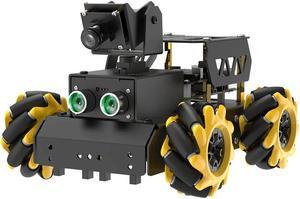 TurboPi Robot Car Kit for Raspberry Pi AI Vision Coding Robot Kit STEM Projects Educational Building Robot Python Programming Programmable Open Source Smart Robotic Car, with Raspberry Pi 4B 4GB