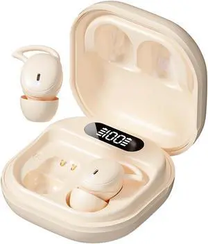 Xmenha Sleeping Ear Buds Sleep Earbuds for Side Sleepers, Noise Cancelling Sleep Headphones Sleeping on Side, Invisible Small Tiny Mini Micro Earbuds Wireless Bluetooth Earphones for Small Ear Canals