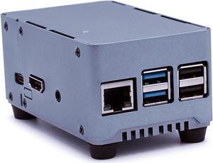 KKSB Rock 4 SE Case | Sandblasted Aluminium | Built-in Heatsink | Space for SSD or HATs