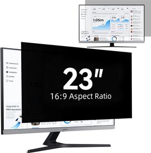 Mamol 23 Inch Computer Privacy Screen Filter for 16:9 Widescreen Monitor, Anti Glare & Blue Light Filter, Removable Computer Monitor Privacy Shield, Anti-Scratch Screen Protector Film 23 in