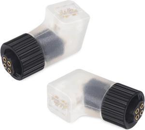 okcsc 0.78 2Pin Female to JH 4 Pin Male (Earphone Side) Adaptor Work for 0.75/0.78 2 Pin Cable Connected to for Iriver JH24/AKR03/ Layla/Angie/ue18 layla II/Roxanne II Earphone Adapter Transparent