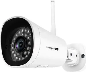 ISMARTGATE Outdoor HD 1080P Wireless Waterproof Security IP Camera for Gate Remote Control, Surveillance, Video Monitoring and Local Recording