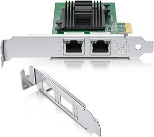 REDLUX 10/100/1000 Mbps PCI-e Network Card(NIC) with Intel 82576EB Chip, Dual RJ45 Ports, Compare to Intel E1G42ET, PCIE 2.0 X1, Support Windows/Windows Server/Linux/Vmware Esxi