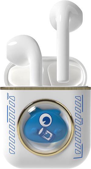 YLFASHION Kids Headphones Wireless Earbuds Bluetooth Headphones, Jellie Cartoon in-Ear Bluetooth Headsets, 45ms Ultra Low-Latency and Stereo Sound Gaming Earbuds with Microphone for Sport Work Gift