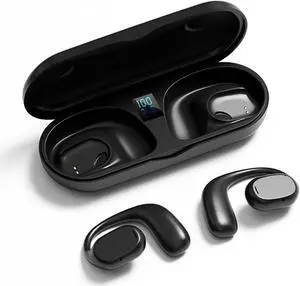 Open Ear Headphones Wireless Bluetooth Air Bone Conduction Headphones Head Set Bluetooth Open Ear Bone Conduction Earbuds Headset Conducting Earphones Wireless Over The Ear Earbuds with Earhooks