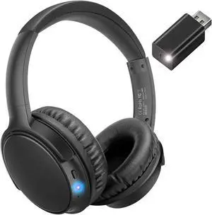 makemate Wireless Headphones for TV - BKM300 Bluetooth TV Headphones Wireless with 4 Options Output(Optical, AUX, RCA and USB), 165FT Long Range, Higher Volume, 20Hrs, Plug & Play, No Delay