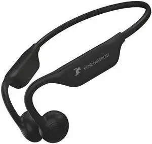 doqo Bone Conduction Headphones, Open Ear Headphones with MIC, Wireless Bluetooth 5.2 Sport Headset IP65 Sweat Resistant for Running, Bicycling, Hiking, Yoga -Black (Frosted Black)