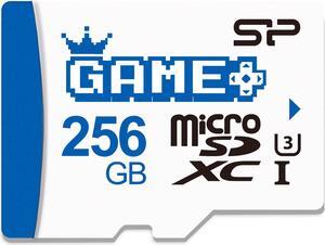 Silicon Power 256GB SDXC Micro SD Card Gaming Memory Card with Adapter Compatible with Nintendo-Switch